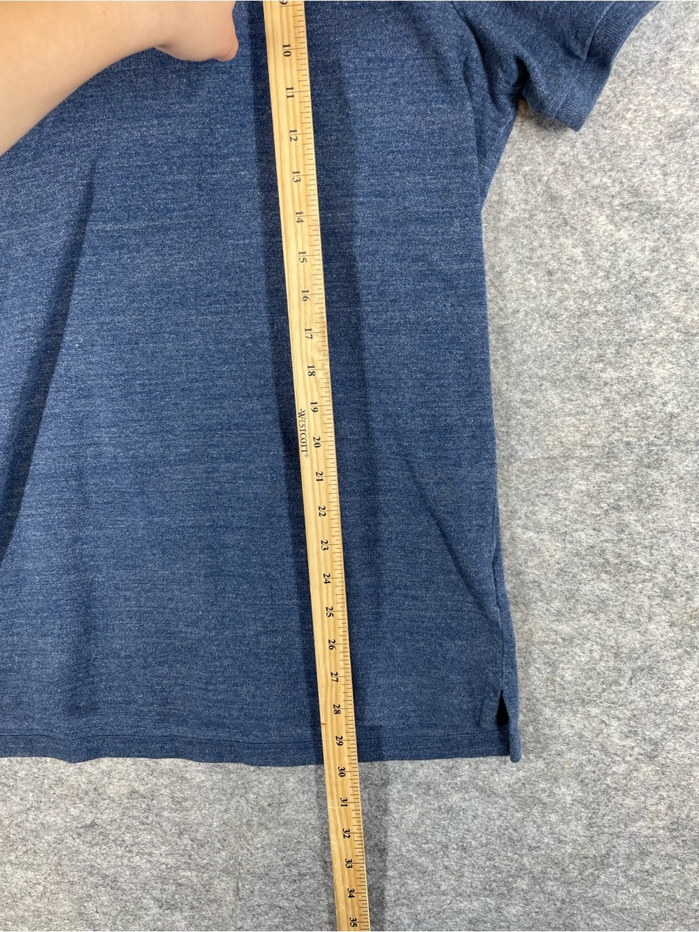 Polo Ralph Lauren Custom Slim Fit Polo Shirt Blue XL Classic Casual Golf - Picture 12 of 16